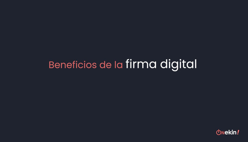 Beneficios de la firma digital