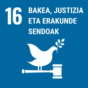 ODS - Bakea, justizia eta erakunde sendoak