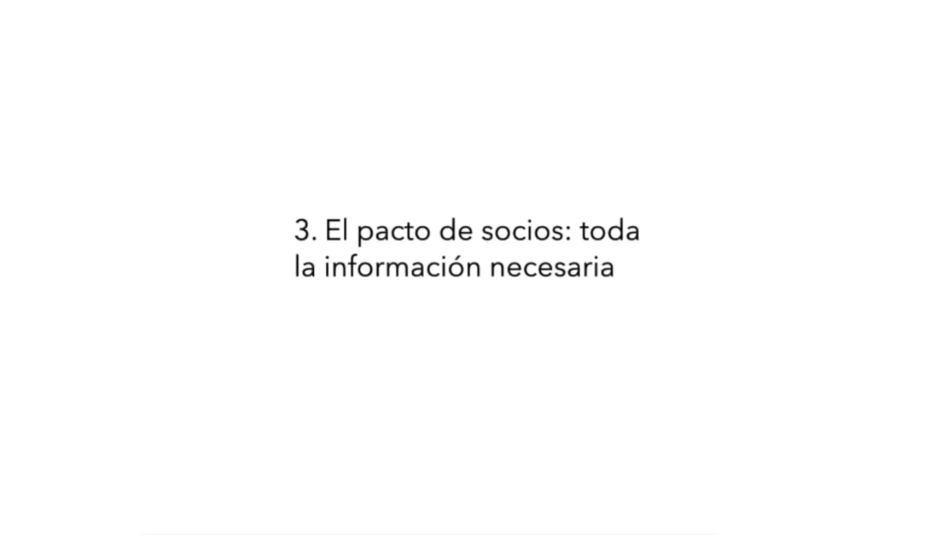 1.3 TU PROYECTO DE FINANCIACIÓN – Pacto de socios